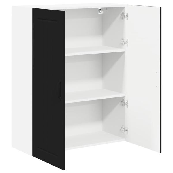 Küchenhängeschrank Schwarz 80 x 31 x 100 cm Holzwerkstoff