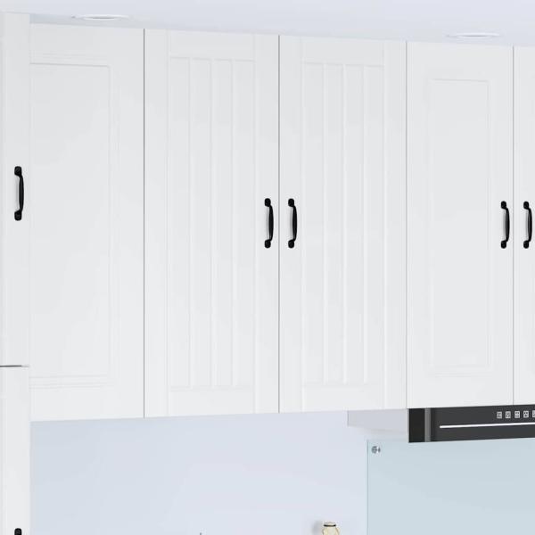 ARDEBO.de - Küchenhängeschrank mit Regal Hochglanz Weiß 80 x 31 x 100 cm