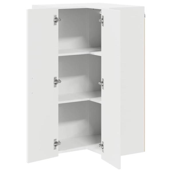 Küchenhängeschrank mit Tür Weiß 57 x 57 x 100 cm Holzwerkstoff