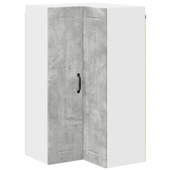 Küchenhängeschrank Beton Grau 57 x 57 x 100 cm Holzwerkstoff