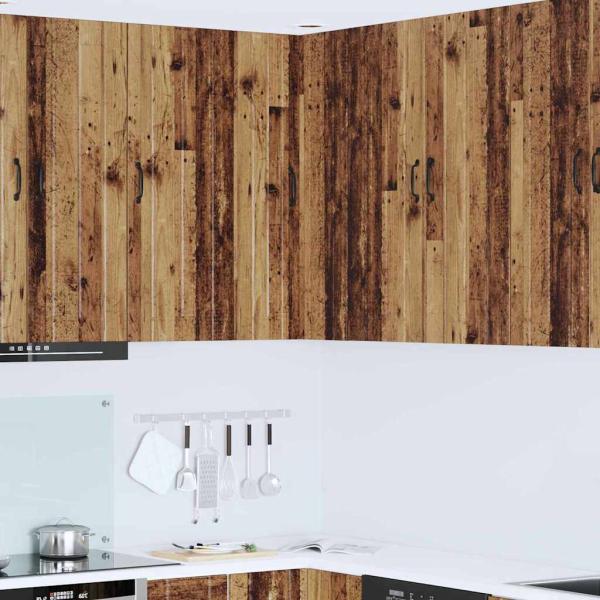 ARDEBO.de - Küchenhängeschrank Altholz 57 x 57 x 100 cm Holzwerkstoff