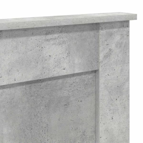 Kopfteil mit Kopfteil Beton Grau 200 cm Holzwerkstoff