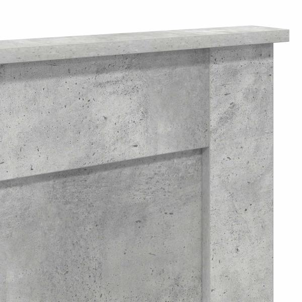 Kopfteil Beton Grau Holzwerkstoff