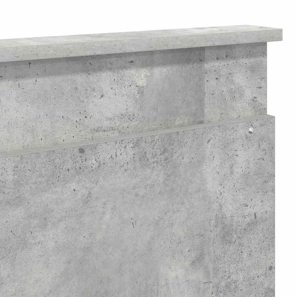 Kopfteil Beton Grau Holzwerkstoff