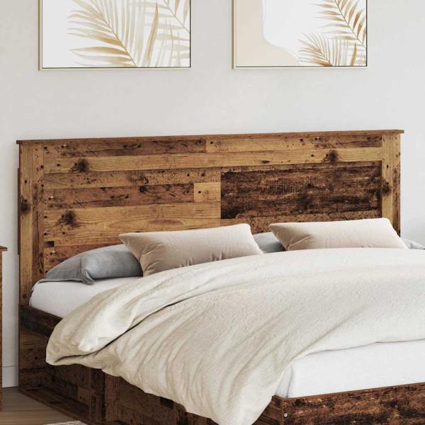 ARDEBO.de - Kopfteil mit Kopfteil Altholz 180 cm Holzwerkstoff