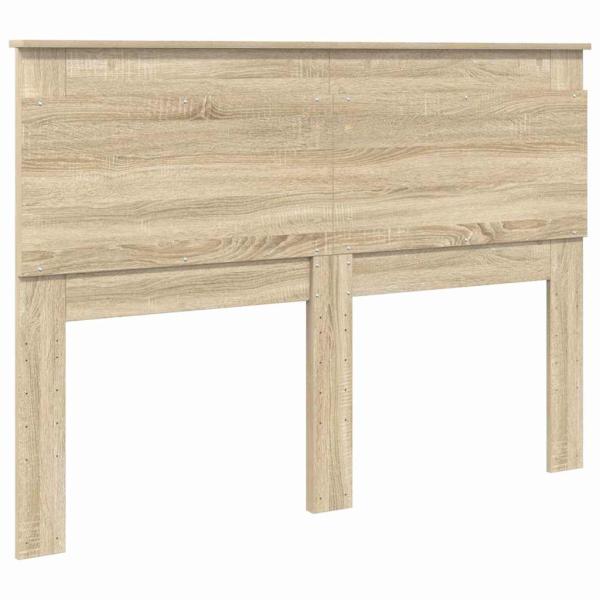 Kopfteil mit Kopfteil Sonoma-Eiche 160 cm Holzwerkstoff