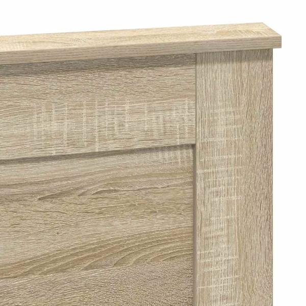 Kopfteil mit Kopfteil Sonoma-Eiche 160 cm Holzwerkstoff