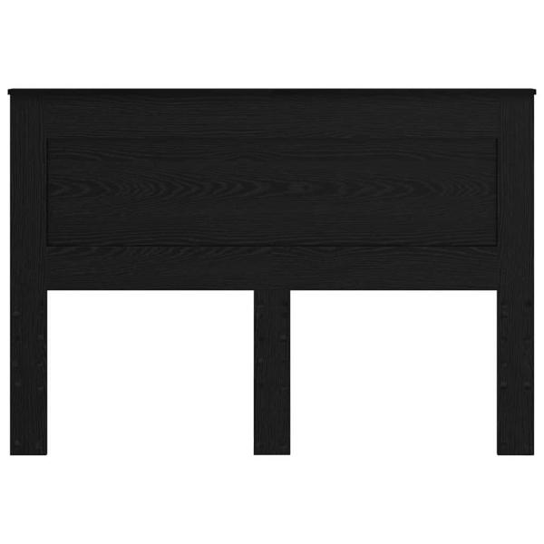 Kopfteil mit Kopfteil Schwarz Eichen-Optik 150 cm Holzwerkstoff