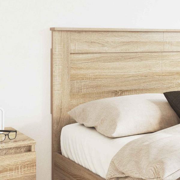 Kopfteil mit Kopfteil Sonoma-Eiche 150 cm Holzwerkstoff