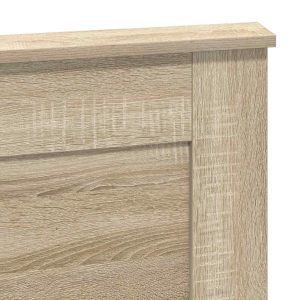 Kopfteil mit Kopfteil Sonoma-Eiche 150 cm Holzwerkstoff