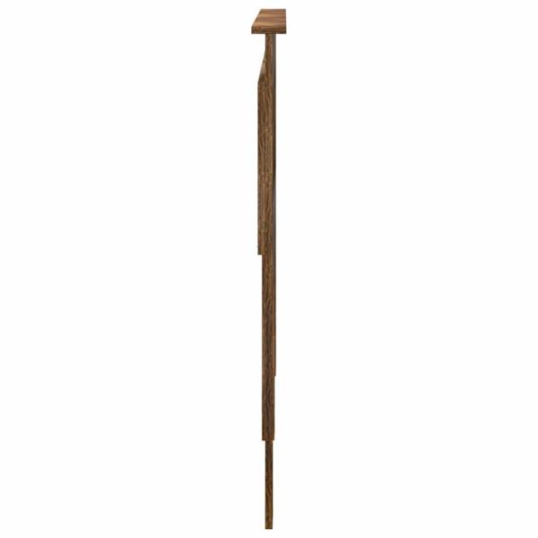 Kopfteil mit Kopfteil Geräucherte Eiche 150 cm Holzwerkstoff