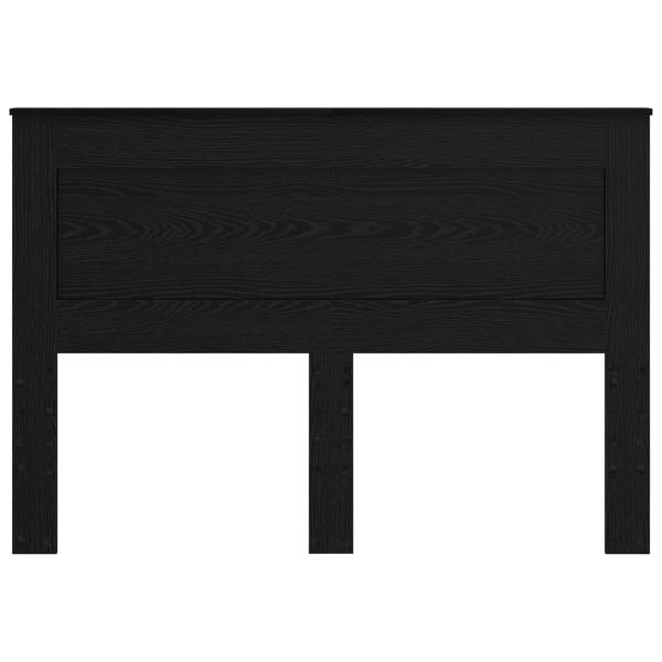 Kopfteil mit Kopfteil Schwarz Eichen-Optik 140 cm Holzwerkstoff