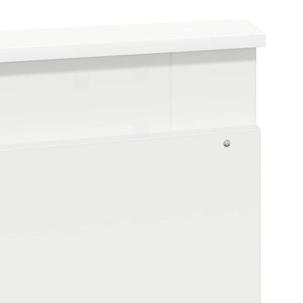 Kopfteil mit Kopfteil Weiß 135 cm Holzwerkstoff