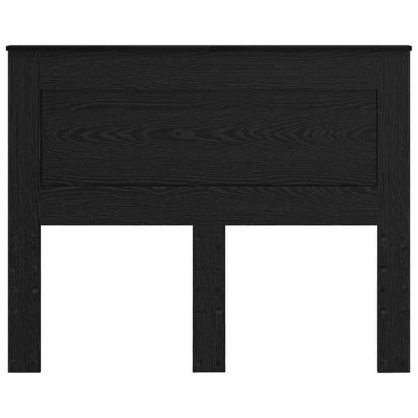 Kopfteil mit Kopfteil Schwarz Eichen-Optik 135 cm Holzwerkstoff