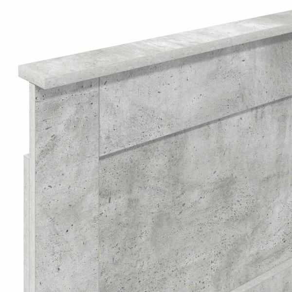 Kopfteil mit Kopfteil Beton Grau 100 cm Holzwerkstoff