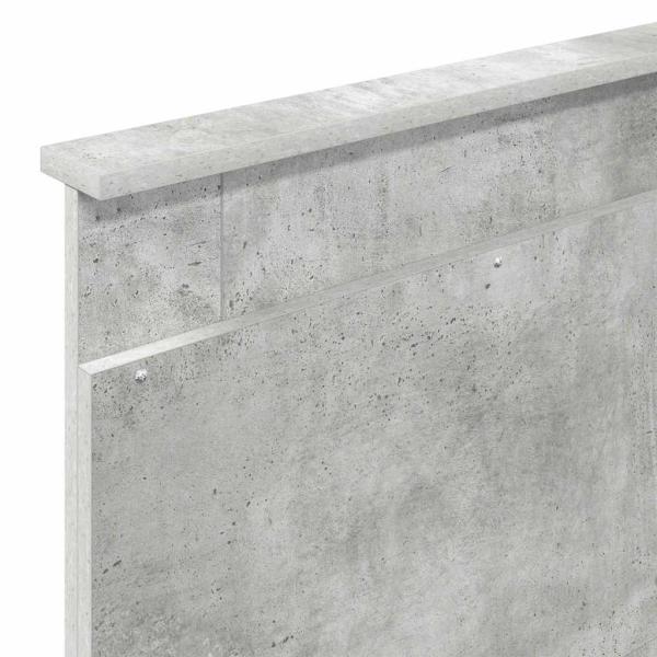 Kopfteil mit Kopfteil Beton Grau 100 cm Holzwerkstoff