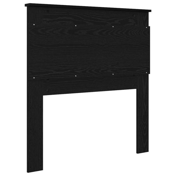 Kopfteil mit Kopfteil Schwarz Eichen-Optik 90 cm Holzwerkstoff