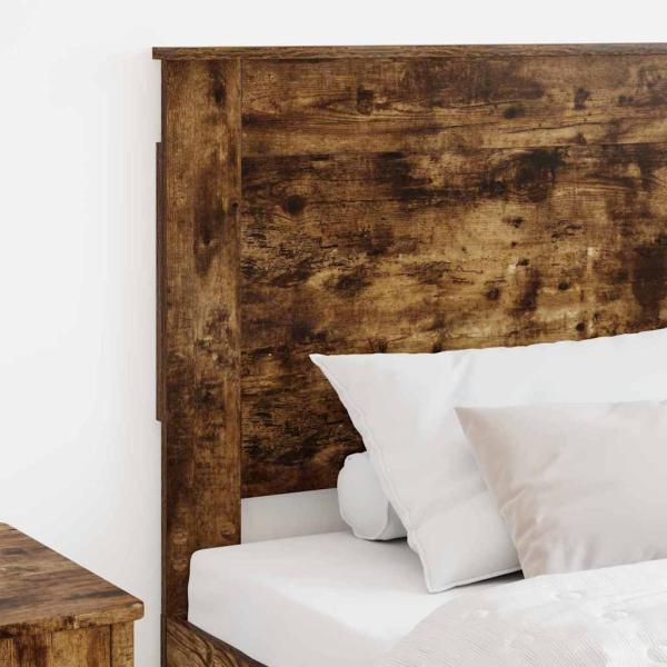 Kopfteil mit Kopfteil Geräucherte Eiche 90 cm Holzwerkstoff