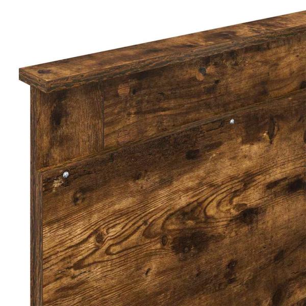 Kopfteil mit Kopfteil Geräucherte Eiche 90 cm Holzwerkstoff