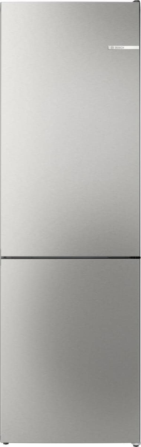 ARDEBO.de Bosch KGN362LAF Serie 4 Stand Kühl-Gefrierkombination, 60 cm breit, 321 L, Total No Frost, Vitafresh, Super Kühlen, Super Gefrieren, Edelstahloptik