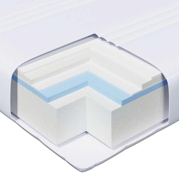 Bettgestell mit Matratze mit Kopfteil Braun 80 x 200 cm