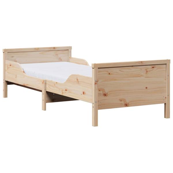 Bettgestell mit Matratze mit Kopfteil Braun 80 x 200 cm