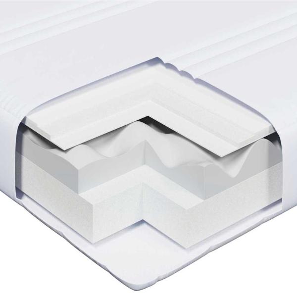 Bettgestell mit Matratze mit Kopfteil Braun 80 x 200 cm