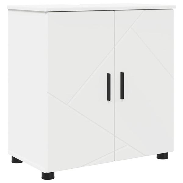 Badezimmermöbel Set 2 pcs Weiß 61 x 35 x 64 cm Holzwerkstoff