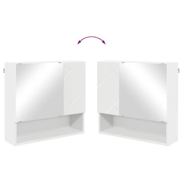 Badezimmermöbel Set 2 pcs Weiß 61 x 35 x 64 cm Holzwerkstoff