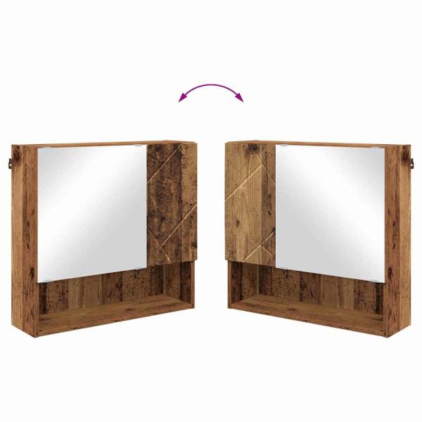 Badezimmermöbel Set 2 pcs Altholz 61 x 35 x 64 cm Holzwerkstoff