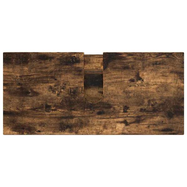 Badezimmermöbel Set 3 pcs Räuchereiche 76,5 x 35 x 64 cm