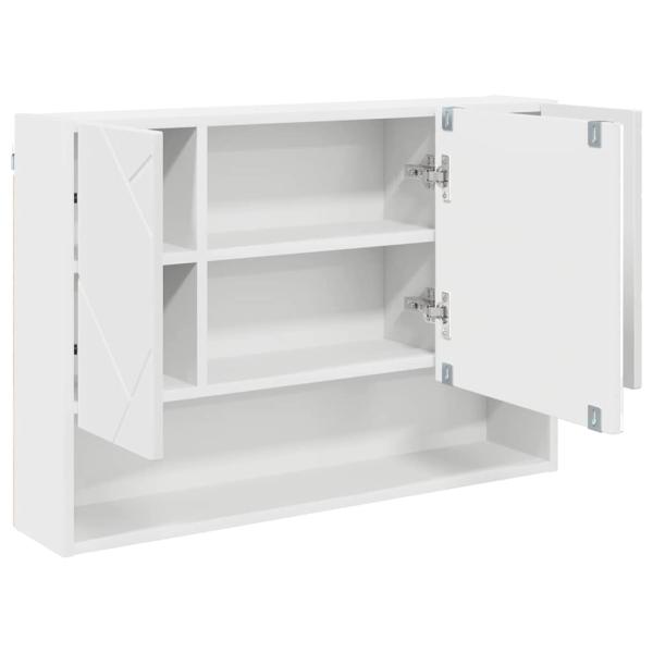 Badezimmermöbel Set 3 pcs Weiß 76,5 x 35 x 64 cm Holzwerkstoff