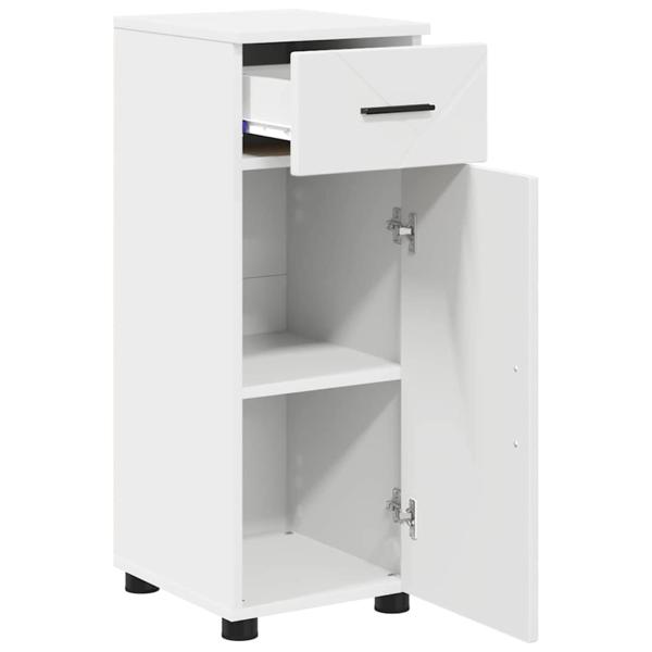 Badezimmermöbel Set 3 pcs Weiß 76,5 x 35 x 64 cm Holzwerkstoff