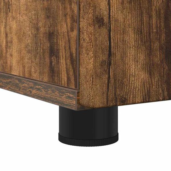 Badezimmermöbel Set 3 pcs Räuchereiche 76,5 x 35 x 64 cm