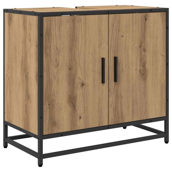 Badezimmermöbel Set mit Tür 3 pcs Artisan-Eiche 60 x 33 x 60 cm