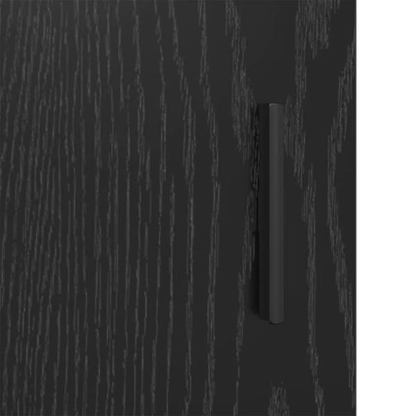 Badezimmermöbel Set 3 pcs Schwarz Eichen-Optik 60 x 33 x 60 cm