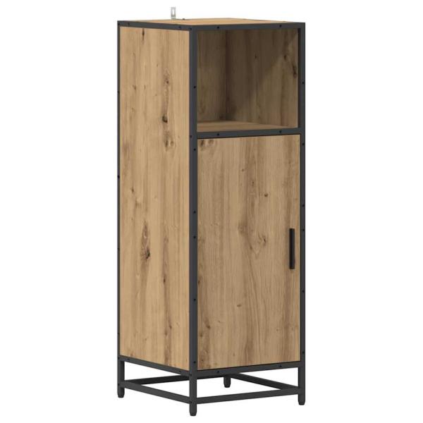 Badezimmermöbel Set mit Tür 3 pcs Artisan-Eiche 65 x 33 x 60 cm