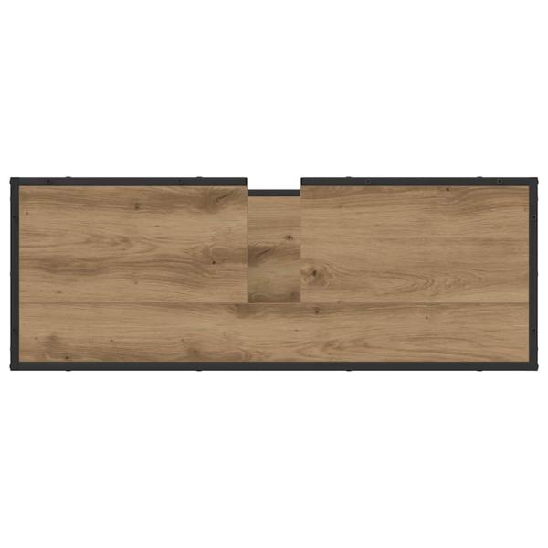 Badezimmermöbel Set mit Tür 3 pcs Artisan-Eiche 90 x 33 x 60 cm