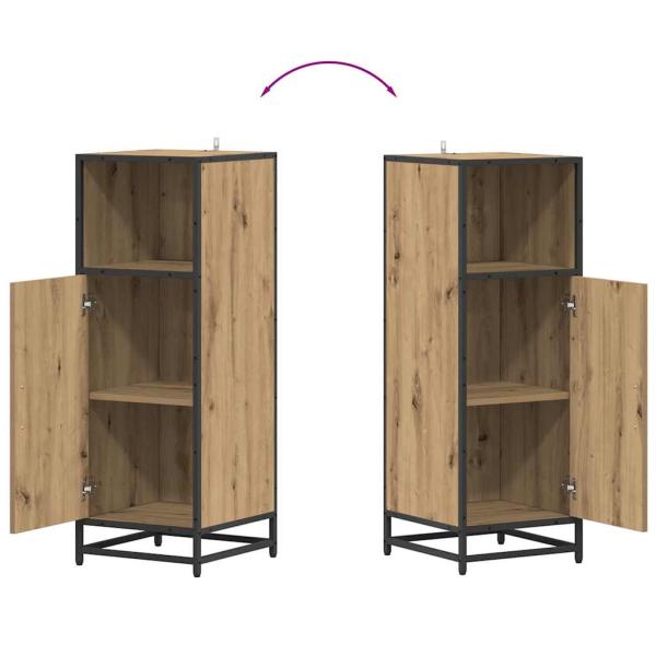 Badezimmermöbel Set mit Tür 3 pcs Artisan-Eiche 80 x 33 x 60 cm