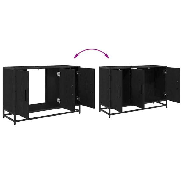 Badezimmermöbel Set 3 pcs Altholz 90 x 33 x 60 cm Holzwerkstoff