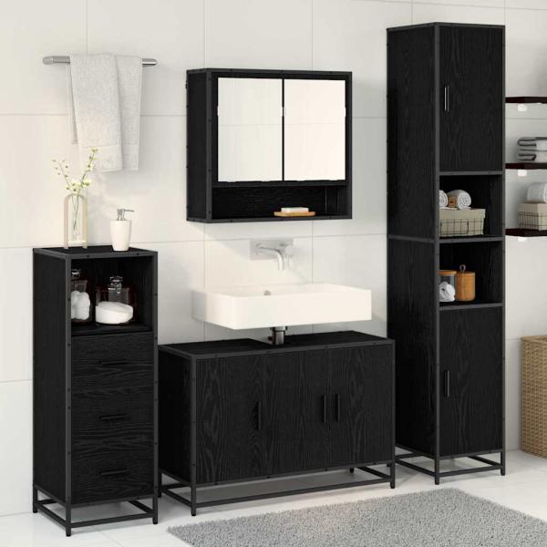 Badezimmermöbel Set 3 pcs Altholz 90 x 33 x 60 cm Holzwerkstoff