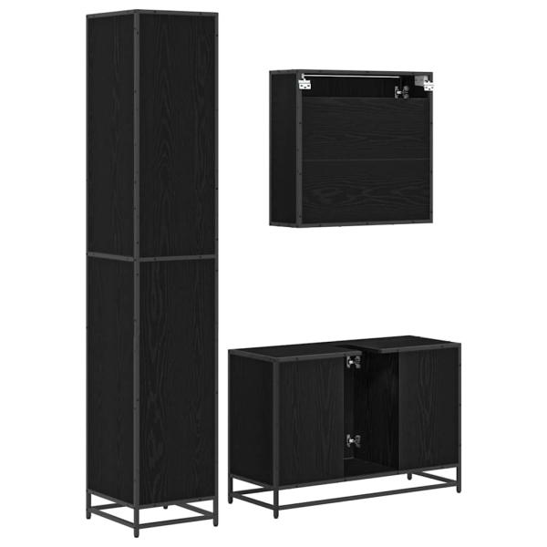 Badezimmermöbel Set 3 pcs Altholz 90 x 33 x 60 cm Holzwerkstoff