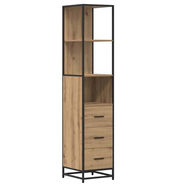 Badezimmermöbel Set mit Tür 4 pcs Artisan-Eiche 65 x 33 x 60 cm
