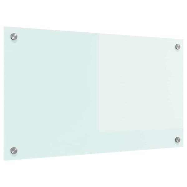 Küchenrückwand Weiß 70 x 40 x 0.8 cm Gehärtetes Glas