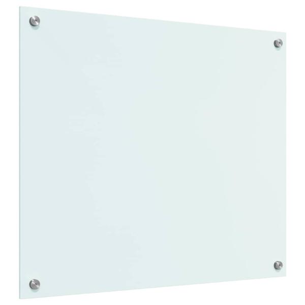 ARDEBO.de - Küchenrückwand Weiß 70 x 60 x 0.8 cm Gehärtetes Glas