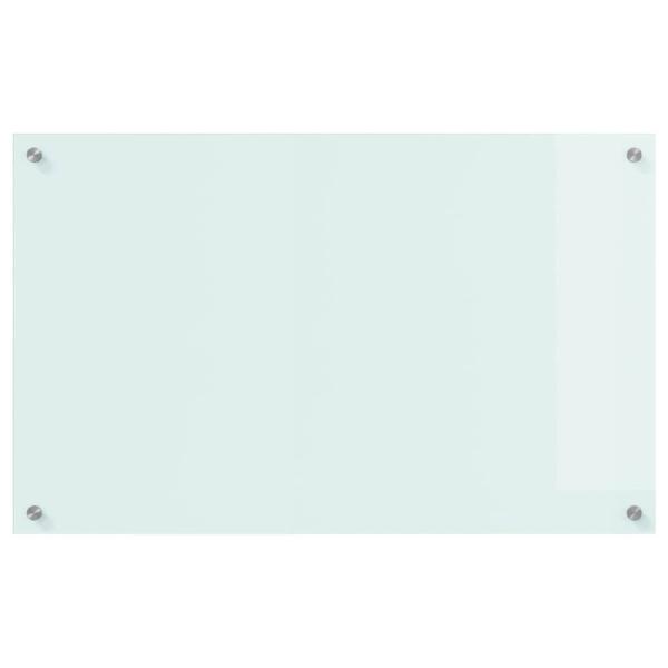 Küchenrückwand Weiß 80 x 50 x 0.8 cm Gehärtetes Glas