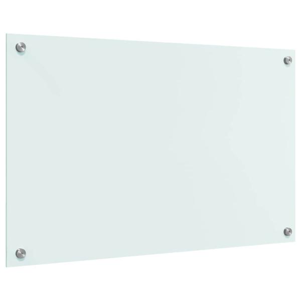 Küchenrückwand Weiß 80 x 50 x 0.8 cm Gehärtetes Glas