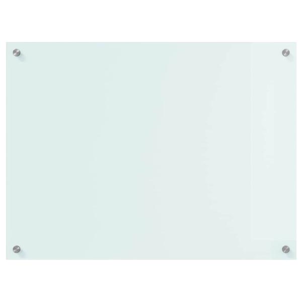 ARDEBO.de - Küchenrückwand Weiß 80 x 60 x 0.8 cm Gehärtetes Glas