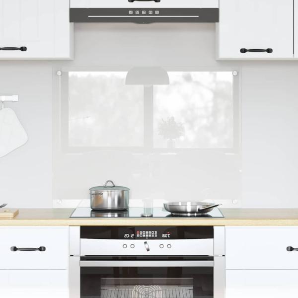 ARDEBO.de - Küchenrückwand Transparent 80 x 60 x 0.8 cm Gehärtetes Glas