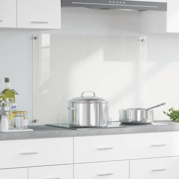 ARDEBO.de - Küchenrückwand Transparent 90 x 60 x 0.8 cm Gehärtetes Glas